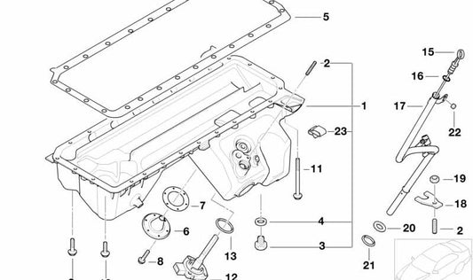 OEM Guidance Tube 11437832140 für BMW (E46). Original BMW