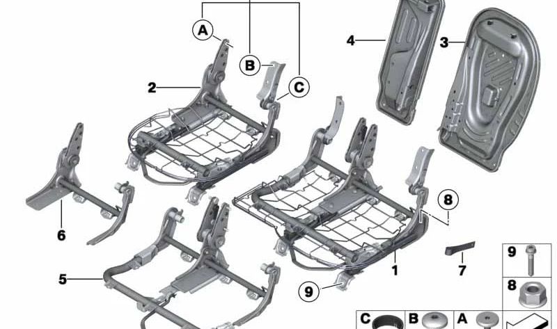 Bucle negro carbón OEM 52209806239 para MINI Countryman R60 (01/2010 - 10/2016), modelos Cooper ZB31, ZB32, ZB41, ZB42, ALL4 XD81, XD82, ZB51, ZB52, D XD41, XD42. Original MINI.
