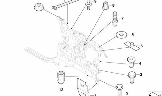 Inserto de rosca Heli-Coil OEM 07146958587 para BMW E60, E61, E63, E64. Original BMW.