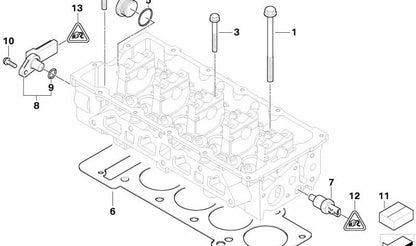 Juego de juntas de culata sin asbesto OEM 11120147561 para MINI R52 y R53 (Cooper S, JCW, automático y manual, años 2001-2008). Original MINI.