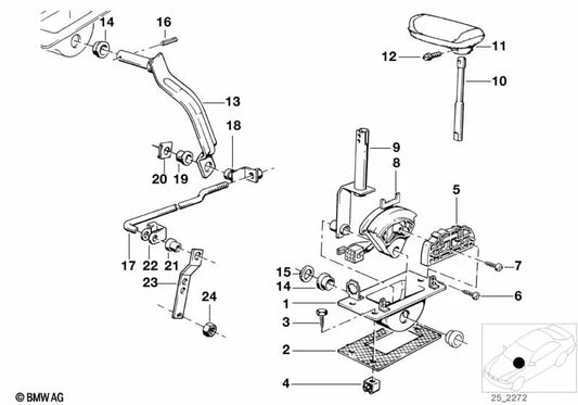 Wechseln Sie den Knopf für BMW E21, E12, E24, E23 (OEM 25169058550). Original BMW
