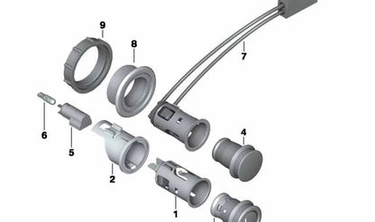 Tuerca caja de enchufe OEM 61139811959 para MINI Countryman R60, Paceman R61. Original MINI.