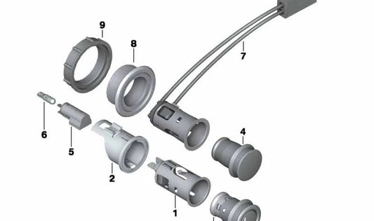 Tuerca caja de enchufe OEM 61139811959 para MINI Countryman R60, Paceman R61. Original MINI.