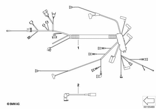 Câblage du moteur pour BMW E46 Series 3 (OEM 12512249987). BMW d'origine