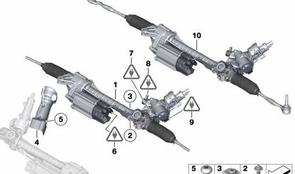 Cableado eléctrico OEM 61129367681 para BMW F10, F10N, F11, F11N, F18N, F25, F26. Arnés para electroventilador y dirección asistida electrónica. Original BMW.