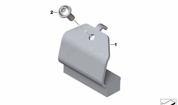 Soporte de batería OEM 61211600137 para BMW Motorrad R 20, R 23, R 24, R 25, R 25/2, R 25/3, R 26, R 27, R 51/3, R 67, R 67/2, R 67/3, R 68, R 69. Original BMW Motorrad.