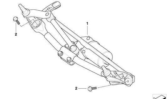 Système complet de pare-brise OEM 61617161710 pour BMW E90, E91, E92, E93. BMW d'origine.