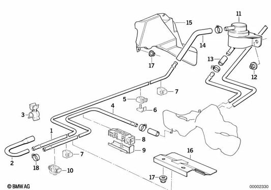 End for BMW E34, E32, E31 (OEM 16131179488). Genuine BMW