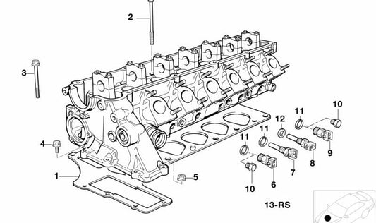 Jeu des joints de bout OEM 11122244328 pour BMW E36, E34. BMW d'origine.