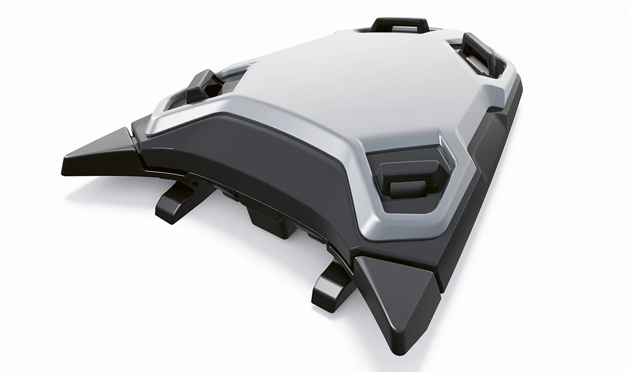 Plaque de porte-bagages monoplace OEM 77141541531 pour BMW Motorrad R1200GS, R1300GS. BMW Motorrad d'origine.