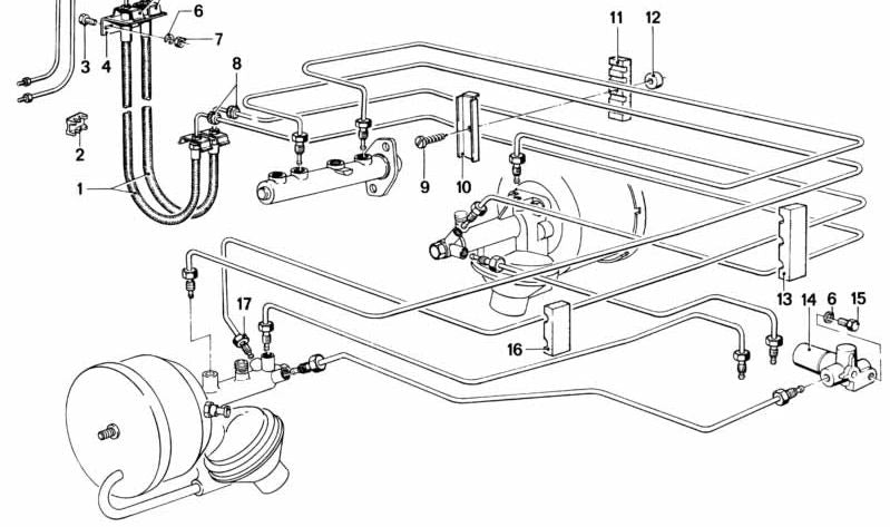BMW Support 5 E12 E12, 6 Série E24 (OEM 34321102862). BMW d'origine.