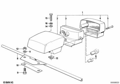 Unterlage para BMW R248 (OEM 63231352944). Original BMW.