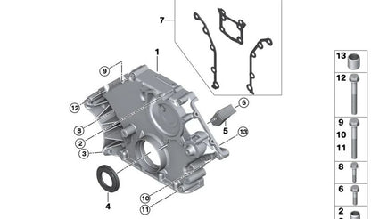 Soporte de cadena OEM 11147512862 para BMW E60, E61, E63, E64, E65, E66, E53, E70. Original BMW.