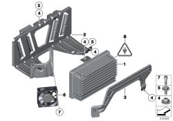 Amplificador Sistema HiFi OEM 65129312592 para BMW Serie 5 F10, F10 LCI, Serie 3 F30. Original BMW.