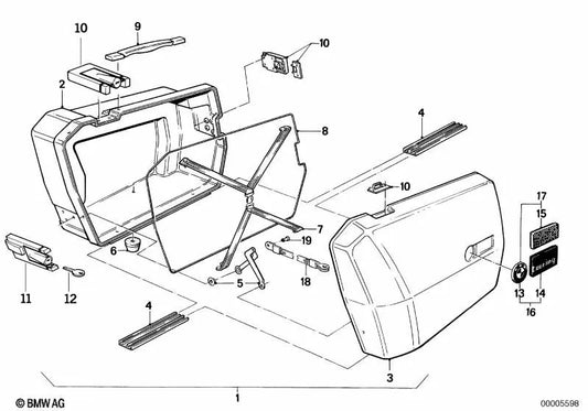 BMW R248 -Griff (OEM 46542300013). Original BMW