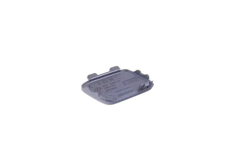 Tapa gancho remolque imprimada OEM 51118051613 para BMW E82 (M Coupé UR91 y UR92). Repuesto original BMW.