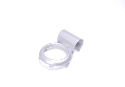 Anillo decorativo consola freno mano plata OEM 51166958355 para MINI R50, R53, Cabrio R52. Original MINI.