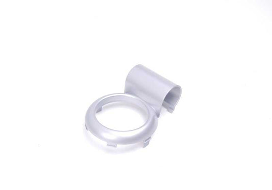Anillo decorativo consola freno mano plata OEM 51166958355 para MINI R50, R53, Cabrio R52. Original MINI.