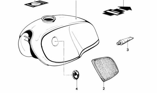 Serbatoio del carburante OEM 16111234641 per BMW (E21, E30). BMW originale.