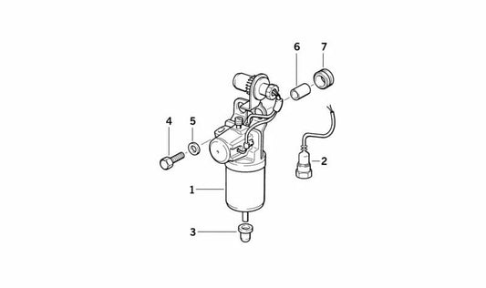 Bush de connexion OEM 34511090111 pour BMW E36 et E38. BMW d'origine.