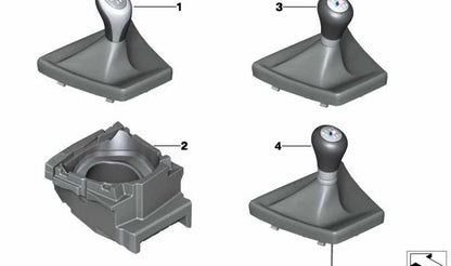 Embellient insert for change knob OEM 25117592905 for BMW F10, F10N, F11, F11N, F18, F18N. Original BMW.
