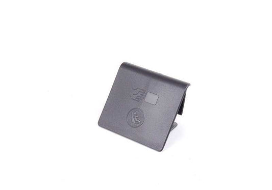 Tapa embellecedora Isofix negra OEM 52203411930 para BMW X3 E83 (todos los modelos del 2004 al 2010). Pieza original BMW.
