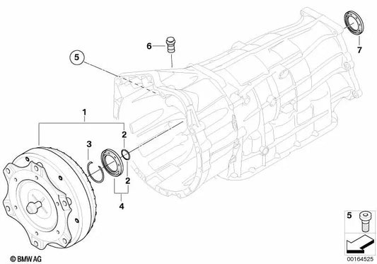 Sealing plug for BMW 1 Series E81, E82, E87N, E88 3 Series E90, E90N, E91, E91N, E92, E92N, E93, E93N X1 E84 X3 E83N (OEM 24107572627). Original BMW