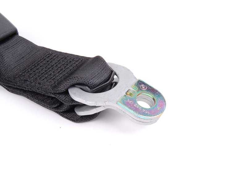 Cinturón de seguridad trasero derecho OEM 72118233292 para BMW E46. Repuesto original BMW.