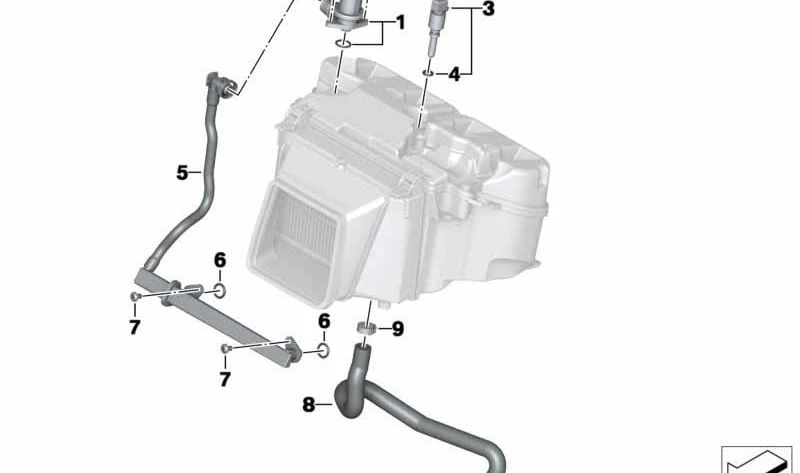 Mangueira de ventilação do cárter OEM 13718542006 para motocicletas BMW S 1000 RR, S 1000 R, S 1000 XR. Originais BMW Motorrad.