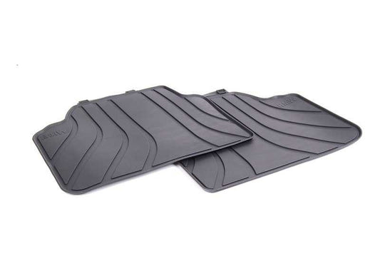 Alfombrillas traseras todo clima antracita OEM 51472336599 para BMW 3' E90, E90 LCI, E91, E91 LCI. Original BMW.