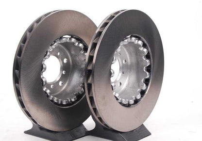 Disco de freno delantero ventilado izquierdo OEM 34112282803 para BMW E39 M5. Medidas 345x32 mm. Compatible con modelos M5 E39 de 1998 a 2003. Pieza original BMW.