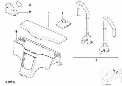Cubierta izquierda para BMW (OEM 51438407171). Original BMW