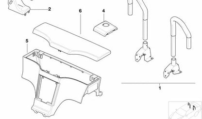 Cubierta lateral izquierda beige OEM 51438412363 para BMW E36 y Z3. Pieza original BMW.