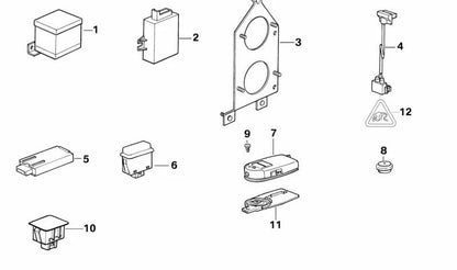 Sensor de contacto ventanilla OEM 65758366218 para BMW E36 (316g, 316i) y E34 (modelos con alarma). Pieza original BMW.