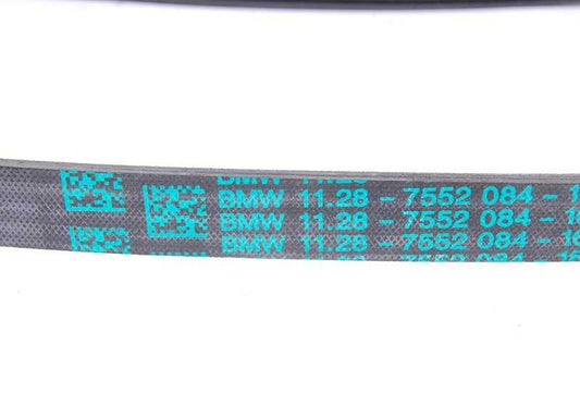 Correa Poli V (Keilrippenriemen) Oem 11287552084 for BMW X5 E70 3.0SI (N52K) with automatic change and total traction. 2006 to 2010. Original BMW.