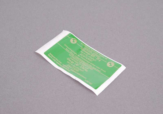 Air conditioning warning sign for BMW 3 Series E36 (OEM 64508367947). Original BMW