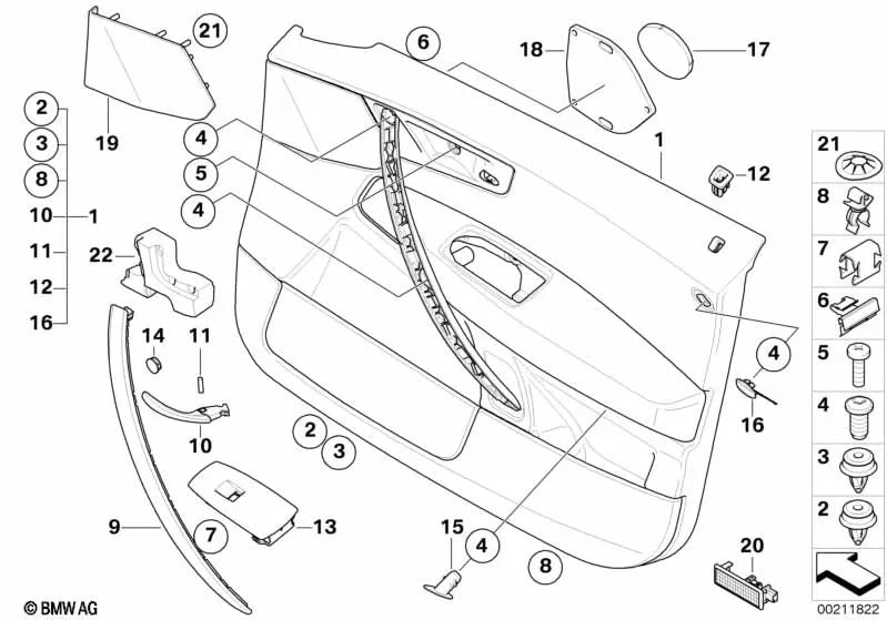 Driver anteriore abbellimento per BMW X3 E83, E83N (OEM 51413415806). BMW originale