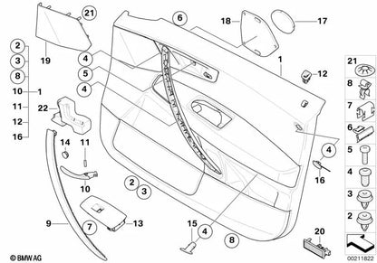 Driver anteriore abbellimento per BMW X3 E83, E83N (OEM 51413415806). BMW originale