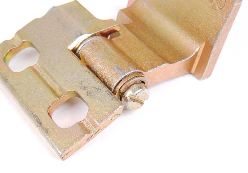 Bisagra de puerta delantera inferior derecha OEM 41518240082 para BMW E46. Original BMW.