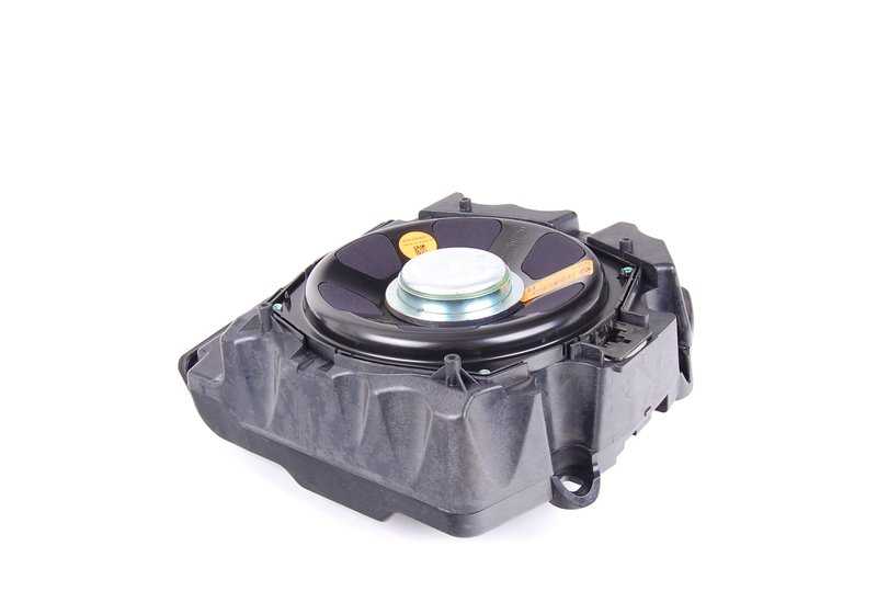 Altavoz subwoofer central derecho OEM 65139241120 para BMW F07, F07N. Parte del sistema Top-HiFi. Original BMW.