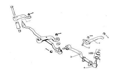 Brazo de dirección OEM 32211102364 para BMW (E21, E30, E28). Original BMW