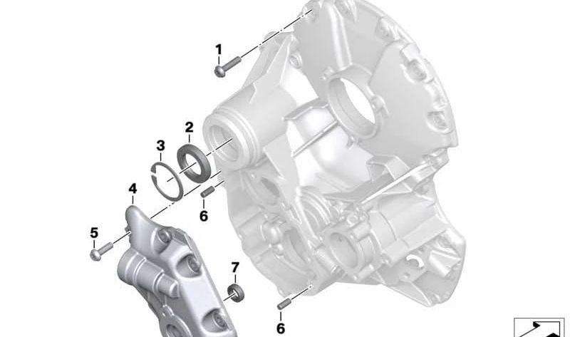 Retén para eje OEM 23128520546 para motos BMW R 1200 GS, R 1250 GS, R 1200 RT, R 1250 RT y más. Original BMW Motorrad.