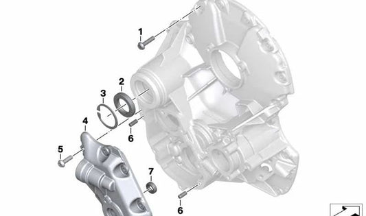Retén para eje OEM 23128520546 para motos BMW R 1200 GS, R 1250 GS, R 1200 RT, R 1250 RT y más. Original BMW Motorrad.