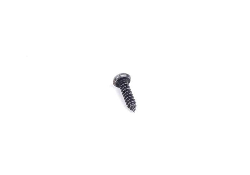 Schwarze Blechschraube für BMW E81, E82, E87, E87N, E92, F07, F10, F11, F18, F06, F12, F13, I12, I15, X1 E84, Z4 E89 und Mini R60, R61 (OEM 0711990746). Original BMW