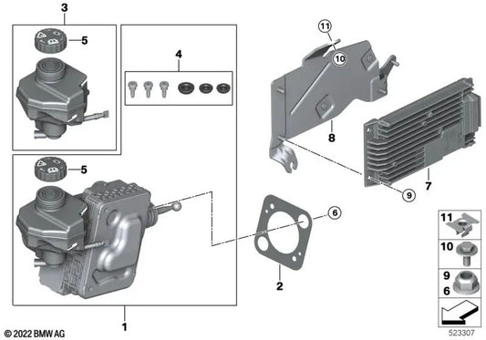 Bremsgerät for BMW U11 (OEM 34505A8D8A0). Genuine BMW