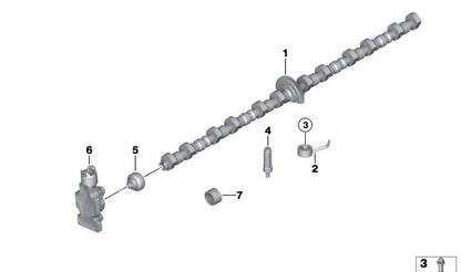 Eje excéntrico OEM 11377515868 para BMW Serie 1 E81,E82,E87,E87N,E88 · Serie 3 E90,E90N,E91,E91N,E92,E92N,E93,E93N · Serie 5 E60,E60N,E61,E61N,F10,F11,F18,F18N · más modelos. Pieza original BMW.