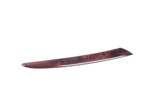 Moldura interior puerta delantera derecha en madera de álamo oscura OEM 51418261742 para BMW E53. Original BMW.