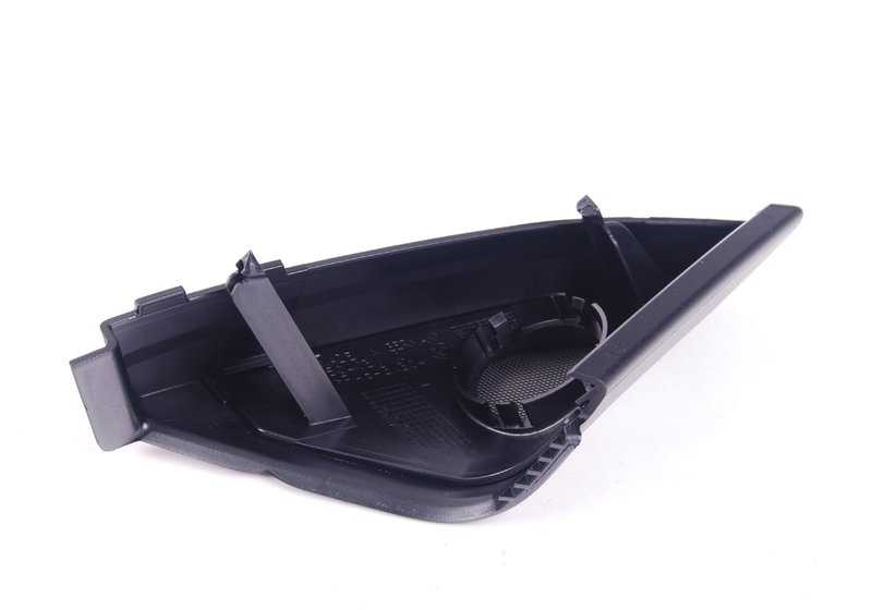 Panel interior esquina HiFi OEM 51337199597 para BMW E81, E82, E88. Original BMW.