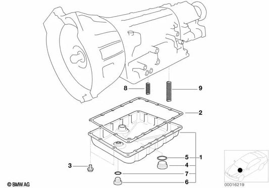 Serie di chiusura BMW 3 E36, Serie 5 E34, E39 (OEM 24111219540). BMW originale