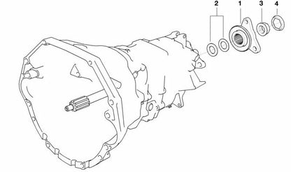 Distantiatore per BMW 3 E36, E46, serie 5 E34, E39, 7 E38, serie 8 E31, Z8 E52 (OEM 23211222731). BMW originale.